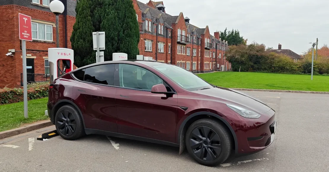Image of Tesla Model Y Supercharging
